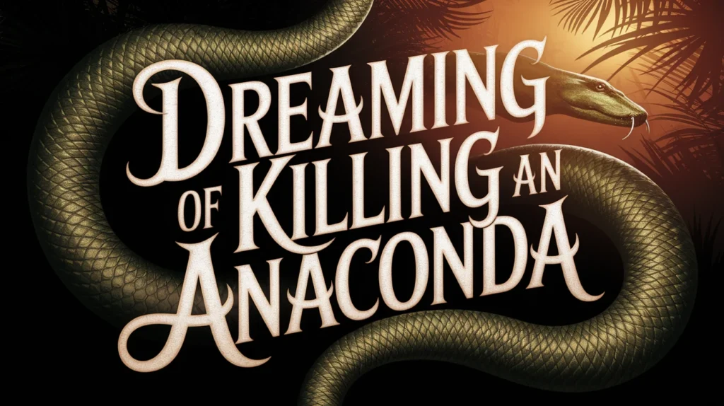 Dreaming of Killing an Anaconda
