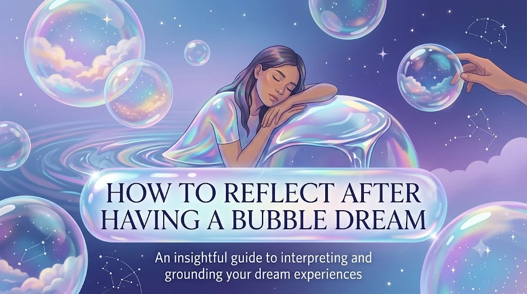 How to Reflect After Having a Bubble Dream