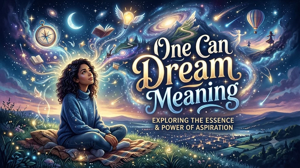 One Can Dream Meaning