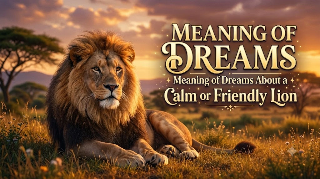Meaning of Dreams About a Calm or Friendly Lion