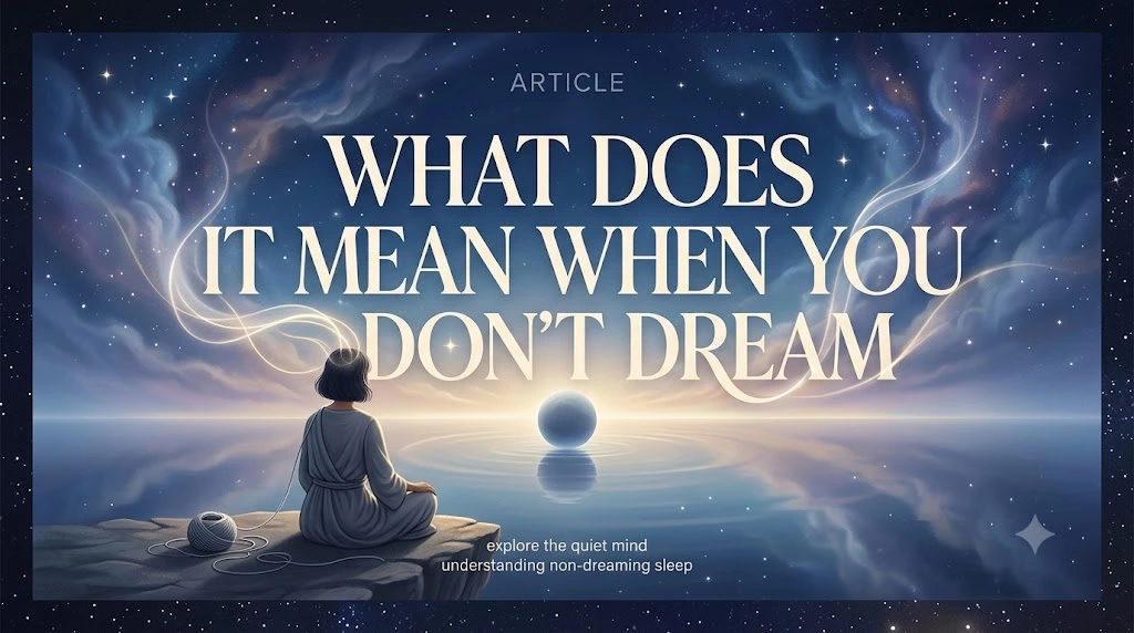 What Does It Mean When You Don't Dream